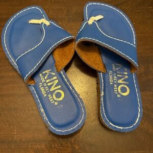 Authentic Kino Sandals handcrafted in Key West, Florida.